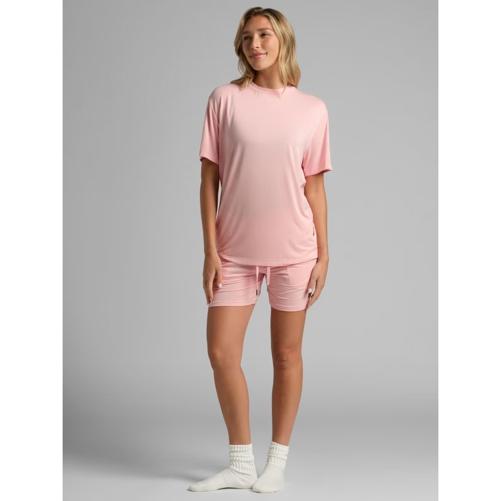 Comfrt Cloud Lounge Set Size XL Bubblegum Pink Elastic Waist Drawstring Cozy
